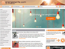 Tablet Screenshot of energietarife.com